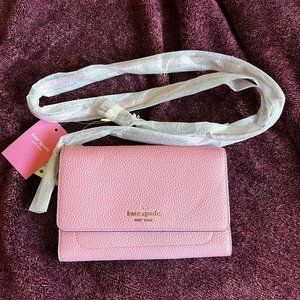 Kate Spade, Pink, Harlow Wallet Cross Body